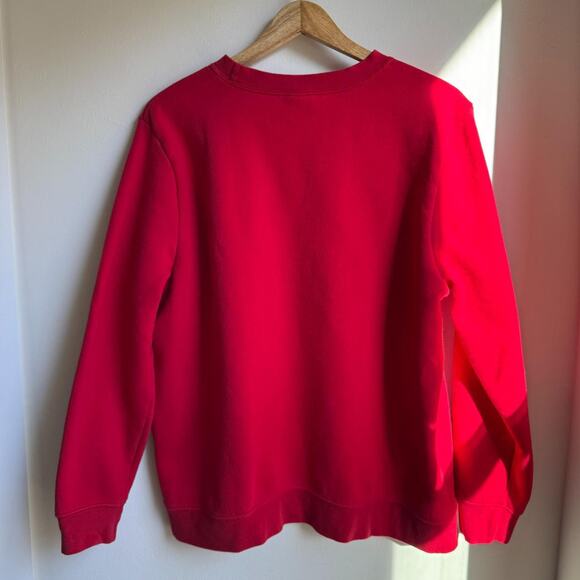 Holiday Editions Snowman Trio Christmas Sweatshirt Red XL - Picture 3 of 6